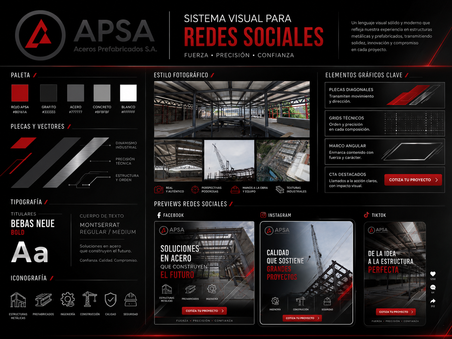 Sistema visual de APSA para redes